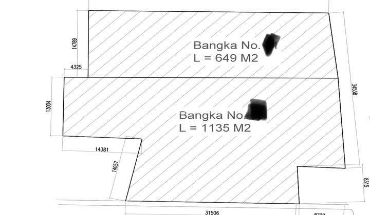 Dijual Bawah Njop Tanah Depan Jalan Raya Bangka Kemang 1