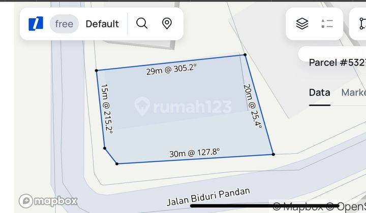 Dijual Tanah Hook Bentuk Kotak Permata Hijau Kebayoran Lama Jakarta 2