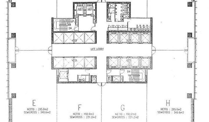 Dijual Setengah Lantai Siap Pakai Perkantoran Office Equity Scbd 2