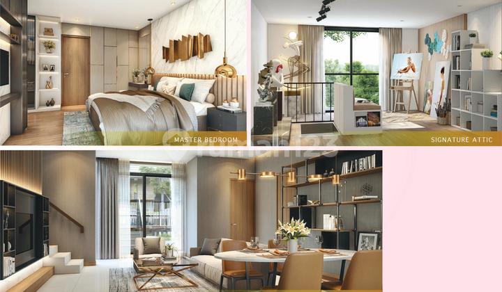 Rumah 3 Lantai Baru Unfurnished di Blizfield Bsd, Tangerang 2