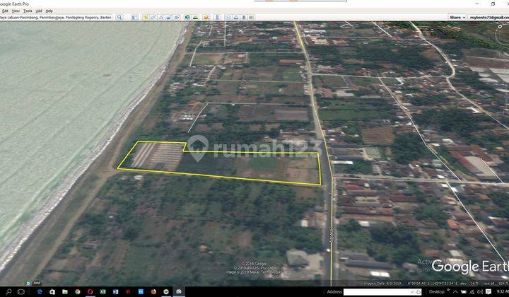 Dijual Cepat Tanah Di Panimbang Pandeglang Banten 1.5 Ha Pinggir Jln Utama Murah 9