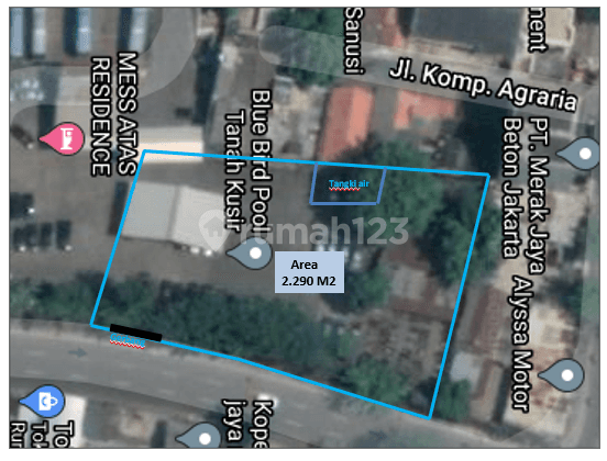 Disewakan Tanah di Ciputat Raya Kebayoran Lama 2290 M2 Siap Pakai 14