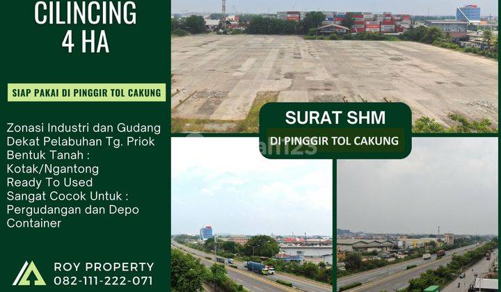 Dijual Tanah di Cakung Luas 4 Ha Cor Beton Cocok Buat Pergudangan 1