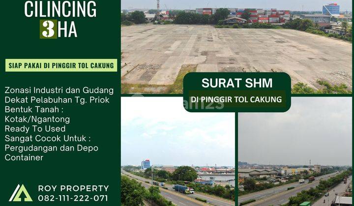 Dijual Tanah di Cakung Luas 3 Ha Cor Beton Cocok Buat Pergudangan 1