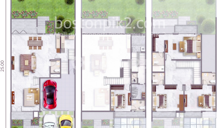 Jual Rumah Kuningan Village Pik 2 250 M2 10x25 Jade 3 Lantai Cicilan 36 Juta Program Dp 0% Selama 18 Bulan