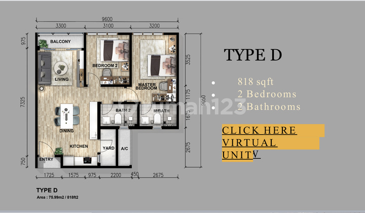 Jual Apartemen Baru Parkland Avenue Residence Malaka Type D 2 Br 76 M2 - Sell New Apartment Parkland Avenue Residence Malacca Type D 2 Br 76 Sqm Jual Apartemen Baru Parkland Avenue Residence Malaka Type D 2 Br 76 M2 - Sell New Apartment Parkland Avenue Residence Malacca Type D 2 Br 76 Sqm