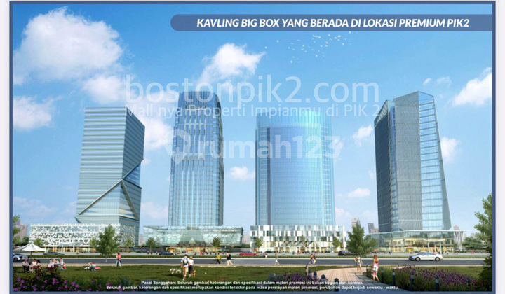 Jual Cicilan 50 Juta Big Box Tanah Kavling Centre Point Blok Kcp 3 Pik 2 4241 M2 Dp 0% Cicil 36 Bulan Pusat Cbd Komerisal Pik
