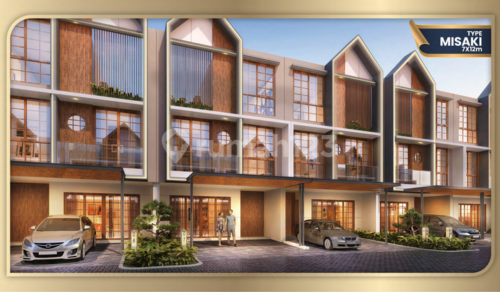 Jual Cicil 31 Juta Atau 4,2m Rumah Sapporo Residences 8,5x12 Misaki Hoek 3 Lantai Samping Pasir Putih Villa Pik2 - Sell House Sapporo 101 Sqm 8,5x12 Misaki Corner 3 Floor Side Of Pasir Putih Villa Pik 2 2