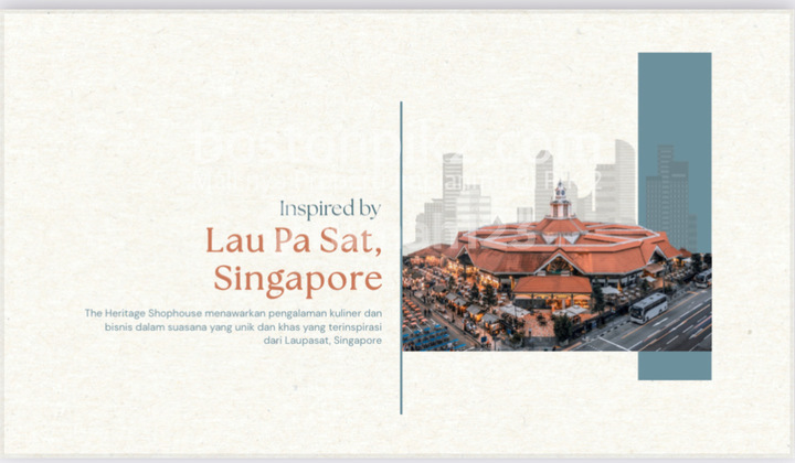 Jual Cicilan 18 Juta Rukan Ruko Heritage New Lau Pa Sat Street Lake Pik 2 4,5x12,5 Hoek 56 M2 2,5 Lantai Program Dp 0% 24 Bulan