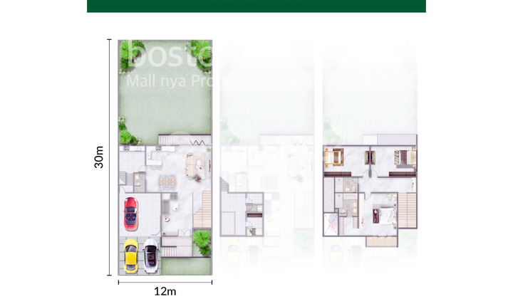 For Sale: Cluster House at Bukit Danau Indah PIK 2, 12x30, Cello 360 sqm, 2 Floors, Installment 102 Million, 0% DP Program for 2 Years.