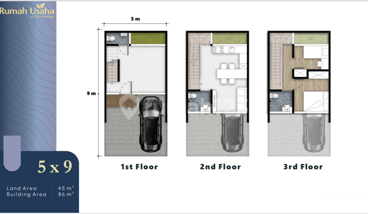 Jual 8 Juta Atau 1,8m New Rumah Usaha At Casa Montana Pik2 3 Lantai - Sell Business House 3 Floor At Casa Montana Pik 2