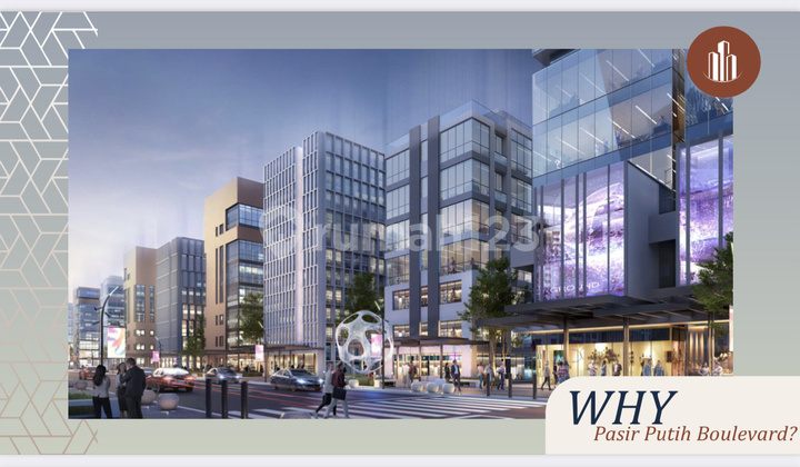 Hanya 31,5 Juta Atau 36x Jual Kavling Bigbox Pasir Putih Boulevard 52x35 1702 M2 Pik 2 - Sell Land For Commercial Pasir Putih Boulevard 2000 Sqm Pik2 Big Box