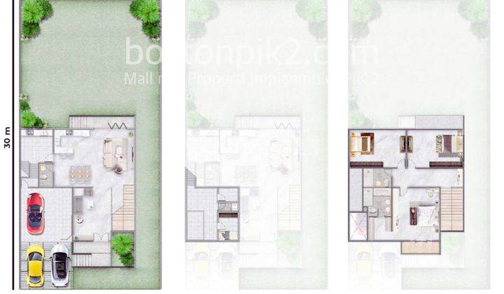 Jual Rumah Cluster Pantai Bukit Villa 15x30 450 M2 3 Lantai Type Canggu Cicilan 137 Juta Program Dp 0% Selama 2 Tahun 2