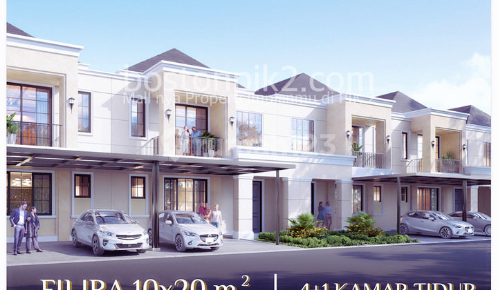 Jual Cicilan 165 Juta Rumah Bagan Cluster Kapitan 2 Pik 2 10x20 Filira 200 M2 2 Lantai Kas Bertahap 60 Bulan 1