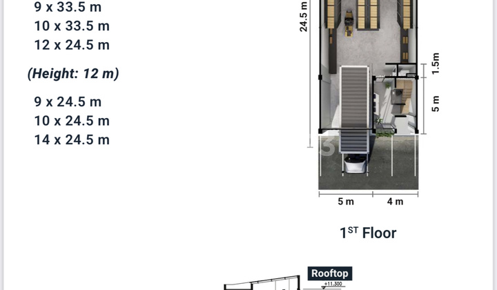 For Sale Only 58 Million 5.9m Warehouse Duta Indah Starhub Next to Airport Toll 220 Sqm 9x24.5 Block H Hybrid East Corner