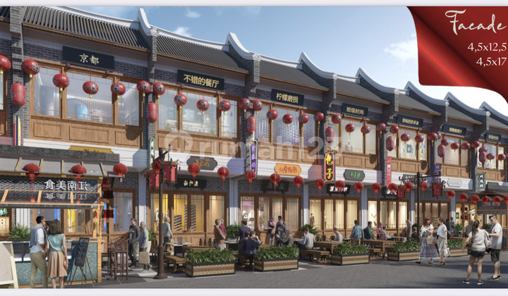 Jual 51 Juta Atau 6,4m Rukan Samping Petak Sembilan 9 Cin Te Yen 4,5x12,5 Ruko Type Vihara Pik2 - Sell Shop House Front Petak Sembilan 9 Cin Te Yen 4,5x12,5 Pik 2