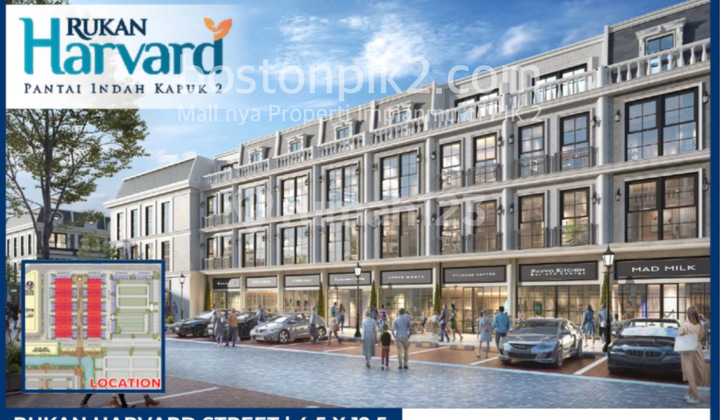 Jual Cicilan 26 Juta Rukan Harvard Street Pik 2 4,5x12,5 56 M2 3 Lantai Program Dp 0% Selama 24 Bulan