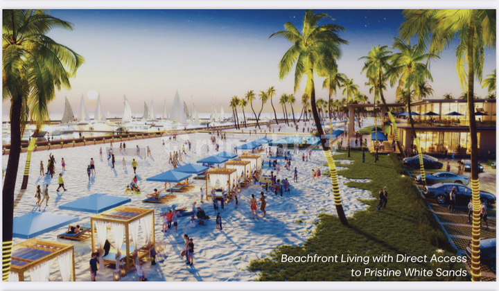 Sell Commercial Plot Facing Beach CBD Ginza Beachwalk Pik2 1568 Sqm - Sell Land For Office 1600 Sqm CBD Ginza Beachwalk Signature Pik 2