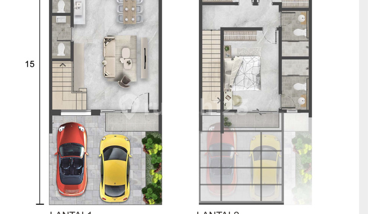 Jual Cicil 32 Juta Atau 4,75 Milyar Rumah Cluster Villa Pasir Putih 5 9x15 Pinus Hoek 2 Lantai Pik2 - Sell House Villa Pasir Putih 5 9x15 Pinus Corner 2 Floor Pik 2 2