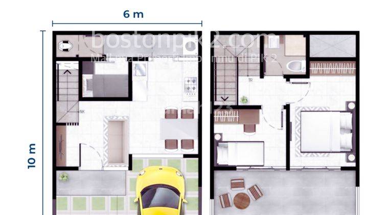 Jual Rumah Cluster Bukit Nirmala Pik 2 6x10 Lb 96 M2 2 Lantai Type Cempaka Cicilan 53 Juta Program Dp 0% Selama 5 Tahun 2