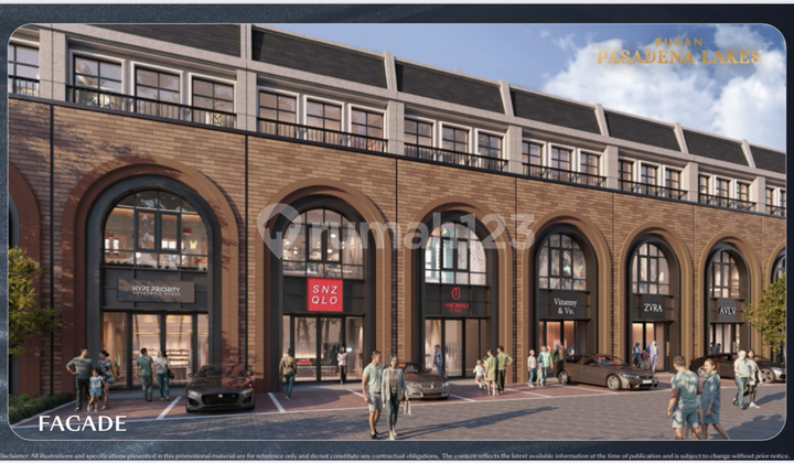 Jual Hanya 45 Juta Rukan Pasadena Lakes Pik 2 60 M2 6x10 3 Lantai Program Dp 0% Selama 18 Bulan - Sell Soho Shop House Pasadena Lake 6x10 3 Floor Pik 2