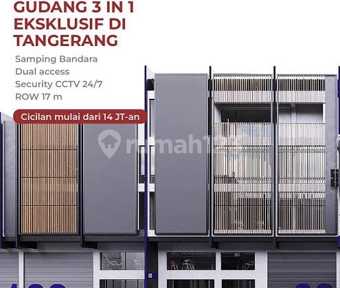 Jual Hanya 71 Juta Atau 7,1m Gudang Duta Indah Starhub Samping Tol Bandara 12x24,5 294 M2 Hoek - Sell Warehouse Duta Indah Starhub Near Toll Gate Airport 294 Sqm 12x24,5 Corner