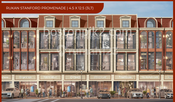 Jual Cicilan 27 Juta Rukan Ruko Stanford Promenade Badan Pik 2 4,5x12,5 Lb 197 M2 3 Lantai Program Dp 0% Selama 24 Bulan
