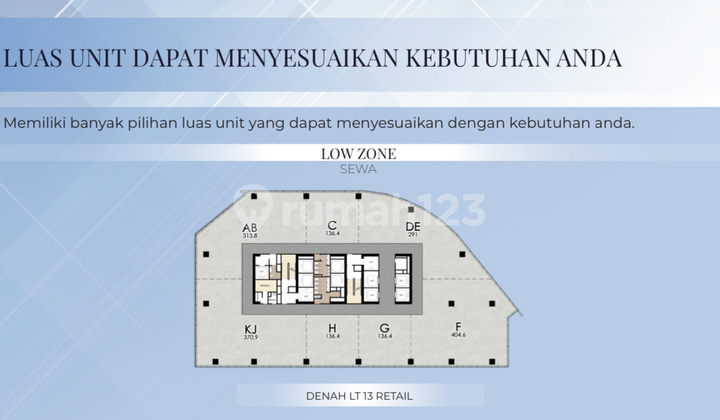 Jual 23 Juta Atau 4,1m Office Tower Samping Aloha Pantai Pasir Putih Pik2 Menara Syariah East Office Tower - Sell Office Tower Near Sea Pasir Putih Beach Pik 2 136 Sqm Menara Syariah