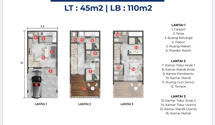 Hanya 18 Juta Atau 2,1m Jual Rumah 3 Lt Osaka Samping Taman Doa Akita Pik 2 - Sell House Osaka Type Yuri 3 Floor Pik2 Near Lady Of Akita