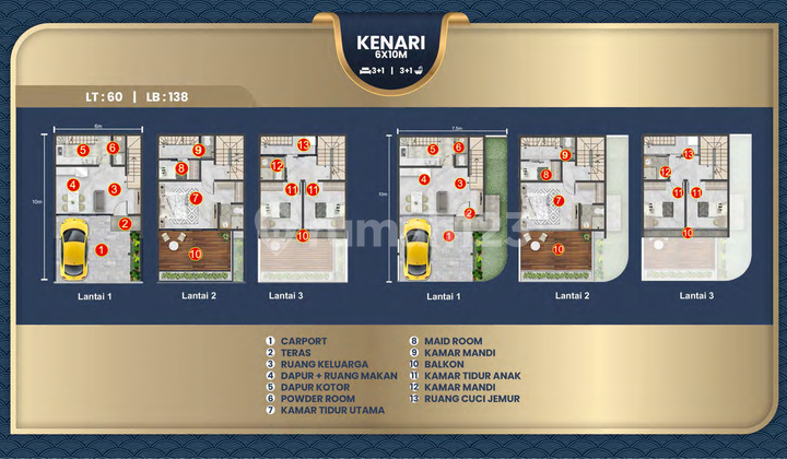 Jual Cicil 20 Juta Atau 2,7m Rumah Sapporo Residences 6x10 Kenari 3 Lantai Samping Pasir Putih Villa Pik2 - Sell House Sapporo 6x10 Kenari 3 Floor Side Of Pasir Putih Villa Pik 2 2