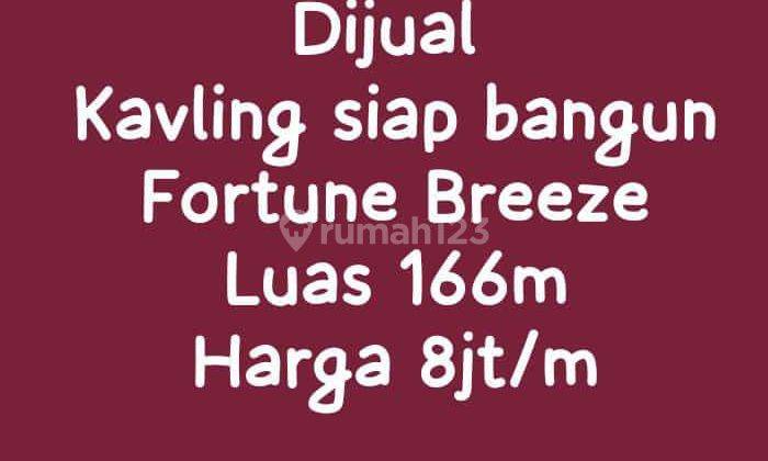 Turun Harga 7,7jt/m Sangat Murah Kavling Fortune Breeze Luas 166m .. 2