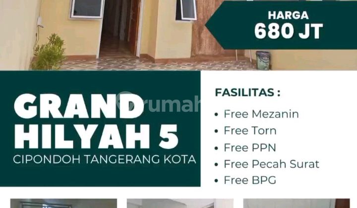 Rumah Baru di Are Cipondoh Dekat Danau Cipondoh.. 1