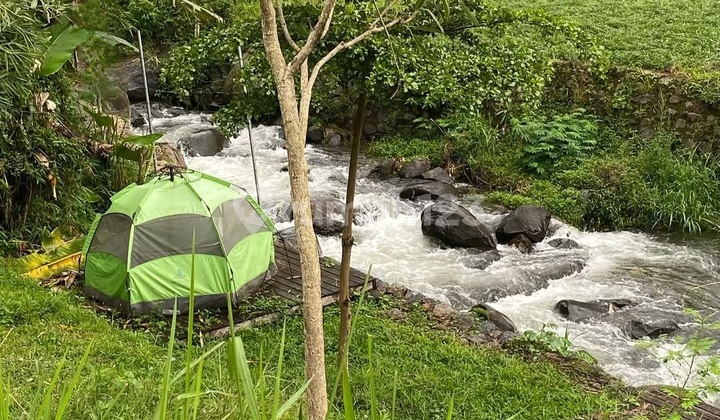 villa di cimaung puntang view gunung ada sungai