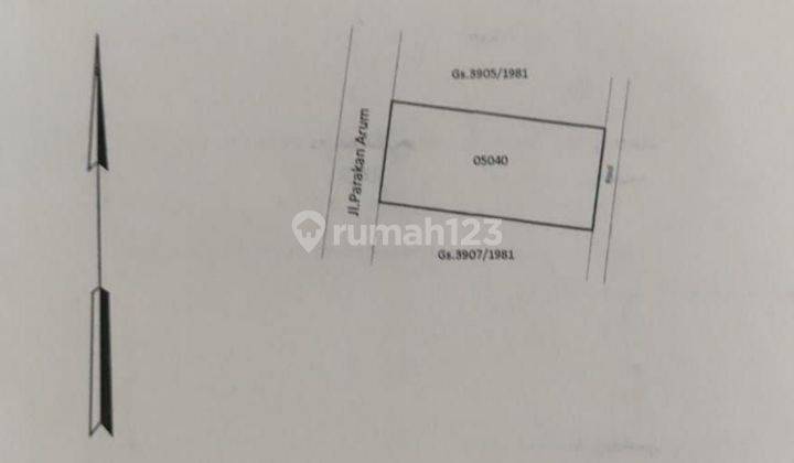 Rumah hitung tanah strategis di parakan buah batu bandung 2