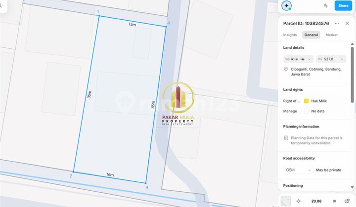 Selling Land in the Best Location, Sayap Cipaganti Cihampelas, Bandung Selling Land in the Best Location, Sayap Cipaganti Cihampelas, Bandung