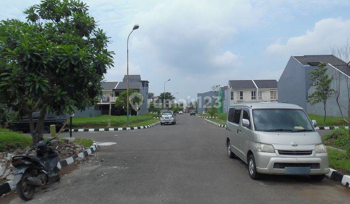 Kaveling hoek siap bangun, hadap barat dan selatan, di cluster cattleya  4
