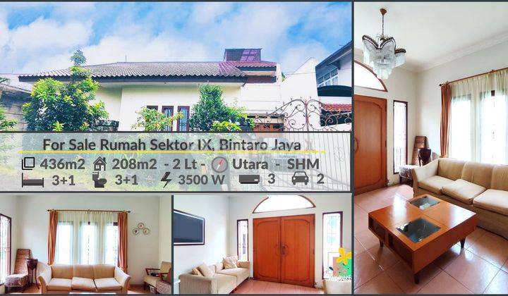 Rumah Style Tropis Modern di Sektor IX Bintaro Jaya 2