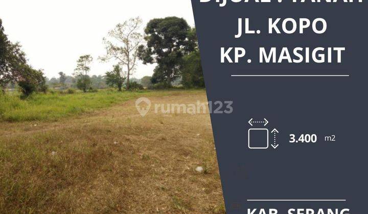 Dijual tanah di jalan kopo kabupaten serang surat ajb 1