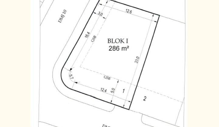 Dijual cepat tanah hoek di deltamas cluster pasadena cikarang 2