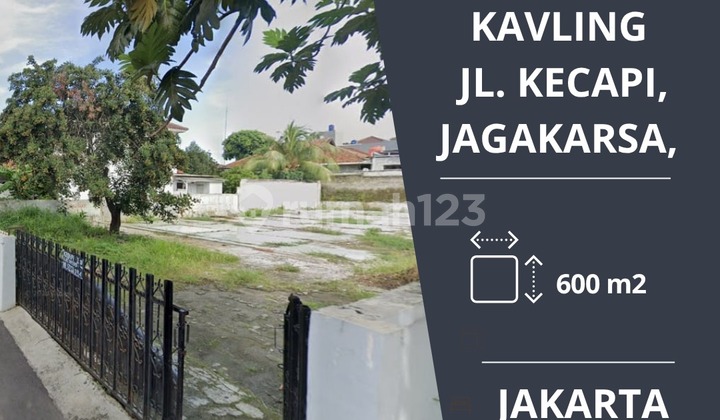 Dijual cepat kavling di jalan kecapi jagakarsa jakarta selatan bentuk kotak shm harga nego 