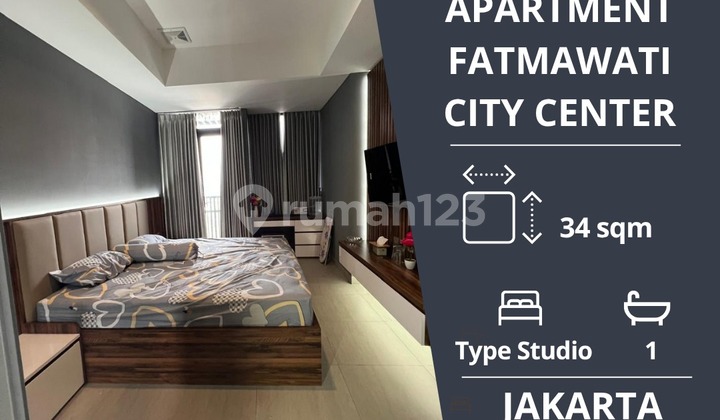 Dijual cepat unit apartement di Fatmawati City Center siap huni harga dibawah pasar jauh Furnish