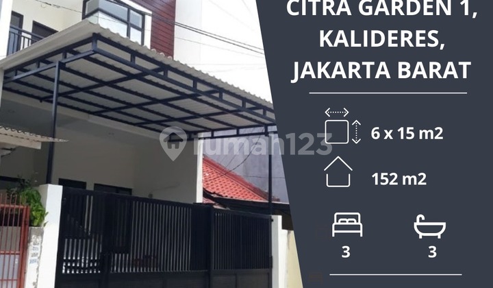 Dijual cepat unit rumah minimalis modern di citra garden 1 hadap utara