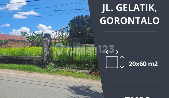 For Sale Land and Building on Jalan Gelatik Raya Gorontalo Strategic Location