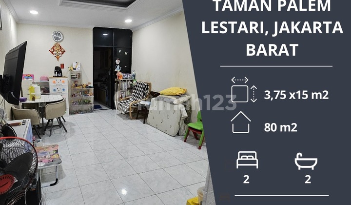 Dijual cepat unit rumah di taman palem lestari harga nego 