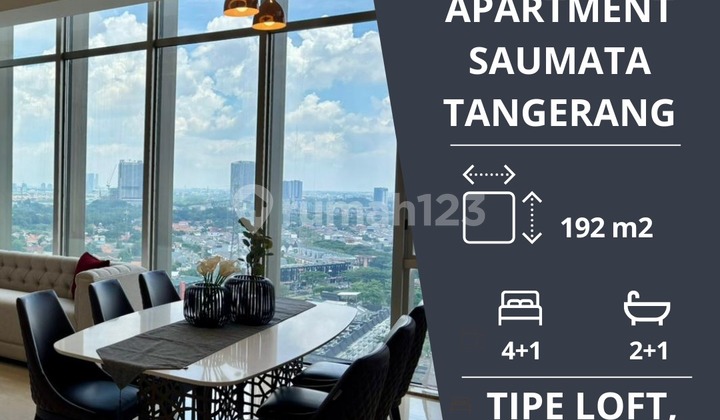 Disewakan Cepat Unit Apartement di Saumata Apartement Loft Full Furnish Disewakan Cepat Unit Apartement di Saumata Apartement Loft Full Furnish