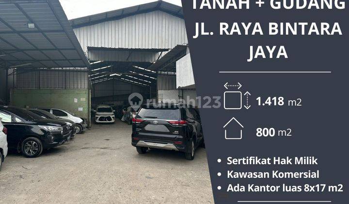 Dijual Tanah Beserta Bangunanny di Jalan Raya Bintara Jaya Bekasi Jawa Barat 1