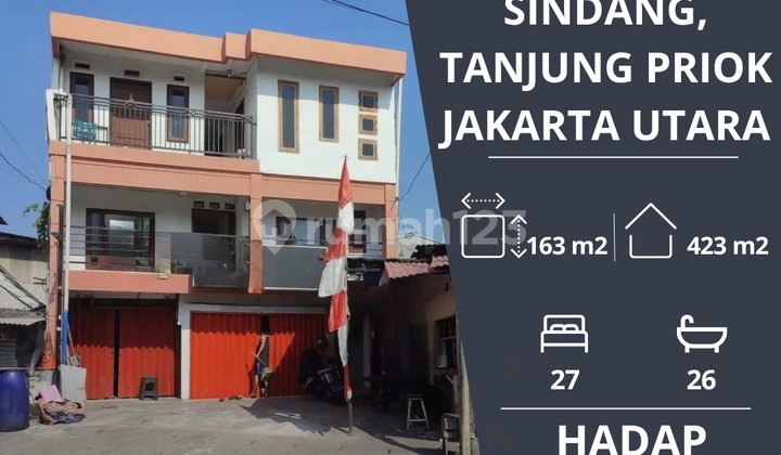 Dijual Rumah Kost di Jalan Sindang Tanjung Priok Jakarta Utara Harga Nego