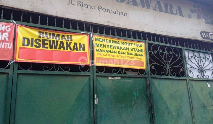 Ruko Disewa Simo Pomahan Sukomanunggal Surabaya 1