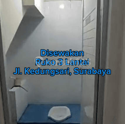 Disewakan Ruko 3 Lantai Jl. Kedungsari Surabaya 1