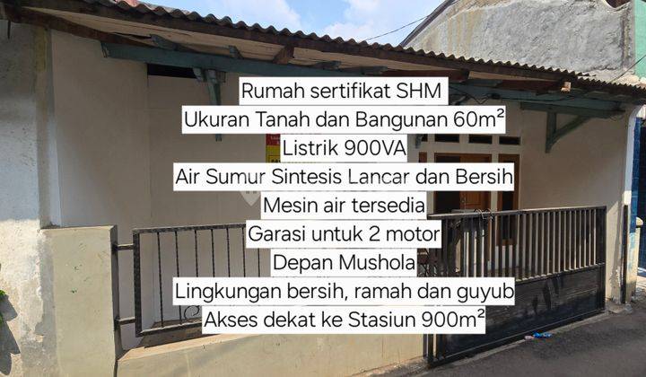 Rumah di Tangsel 300jtan Akses Ke Stasiun Sudimara 900 meter 1